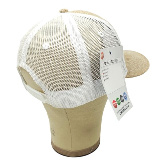 Perrier Embroidered Mesh Snapback Cap Canvas Structured Trucker Baseball Hat NEW - Picture 13 of 13